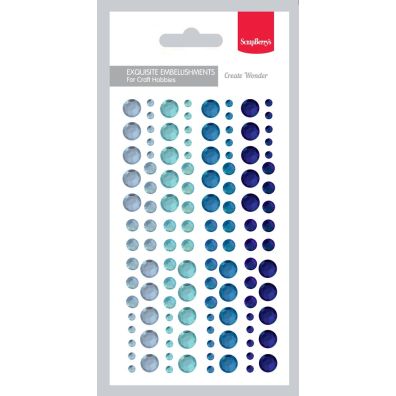 Add on Oktober - EKSTRA Adhesive gems set 7 – 120 pcs/ 4 Colours fra ScrapBerry's