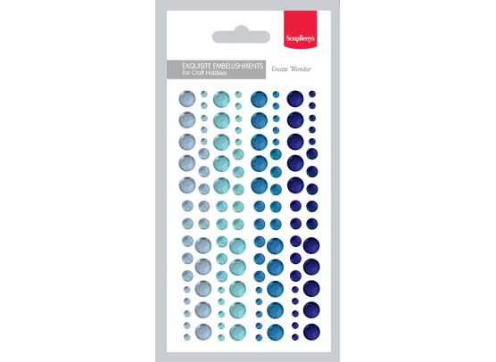 Add on Oktober - EKSTRA Adhesive gems set 7 – 120 pcs/ 4 Colours fra ScrapBerry's