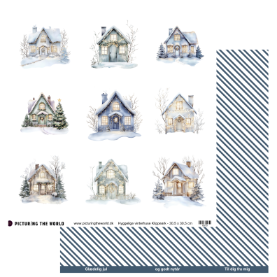 Add on Oktober - PTW Design - Hyggelige Vinterhuse Klippeark - 12x12 klippeark