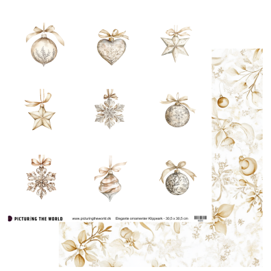 Add on Oktober - PTW Design - Elegante Ornamenter Klippeark - 12x12 klippeark