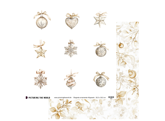 Add on Oktober - PTW Design - Elegante Ornamenter Klippeark - 12x12 klippeark