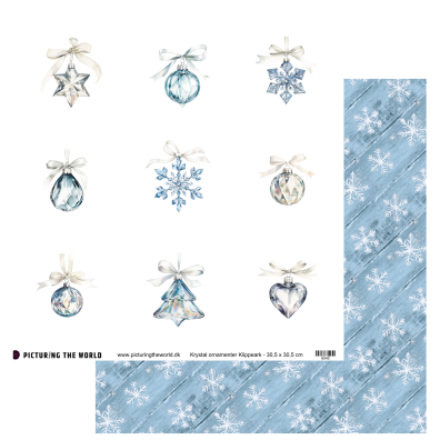 Add on Oktober - PTW Design - Krystal Ornamenter Klippeark - 12x12 klippeark