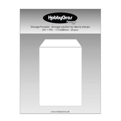 HobbyGros Storage - Storage Pockets - 171x238 mm. - 25 stk.