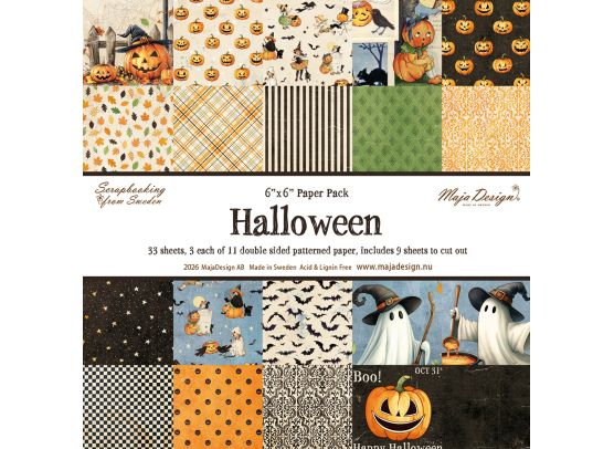 Halloween 6x6 Paper Pack fra Maja Design
