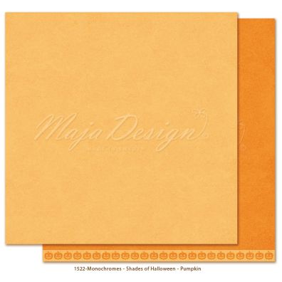 Monochromes - Shades of Halloween - Pumpkin 12x12 papir fra Maja Design