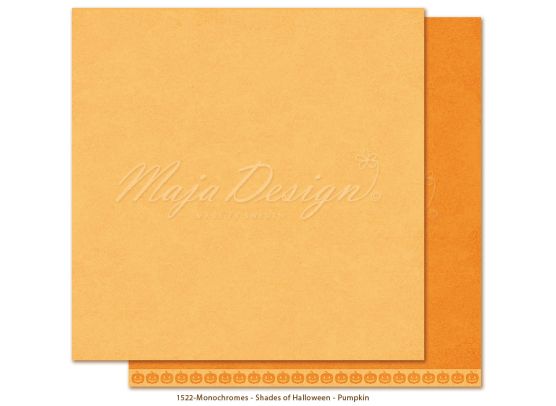 Monochromes - Shades of Halloween - Pumpkin 12x12 papir fra Maja Design