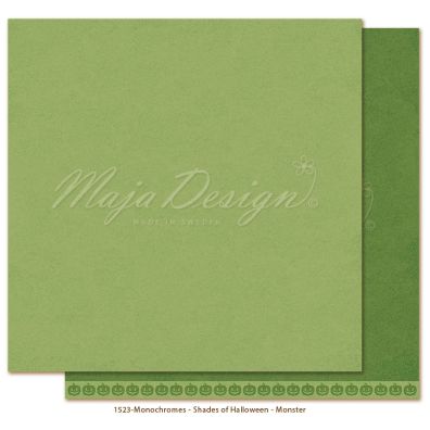 Monochromes - Shades of Halloween - Monster 12x12 papir fra Maja Design