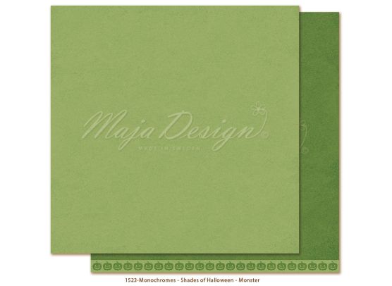 Monochromes - Shades of Halloween - Monster 12x12 papir fra Maja Design
