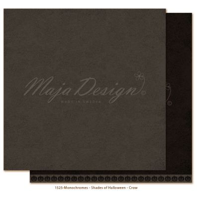 Monochromes - Shades of Halloween - Crow 12x12 papir fra Maja Design