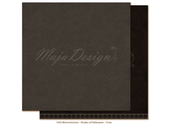 Monochromes - Shades of Halloween - Crow 12x12 papir fra Maja Design