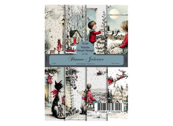 Felicita Design - A6 - Card - Skønne Julerier - 24 stk.