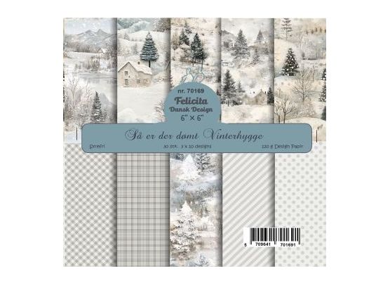 Felicita Design - 6x6 - Så Er Der Dømt Vinterhygge - 30 stk.