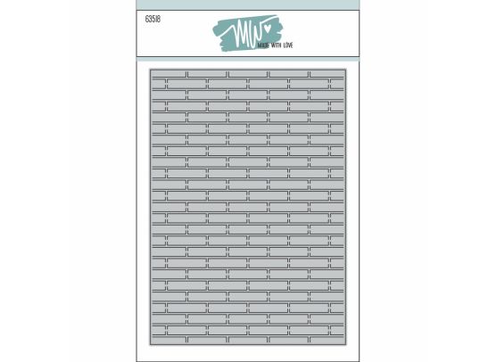 MW - Made With Love Dies - Brick Background