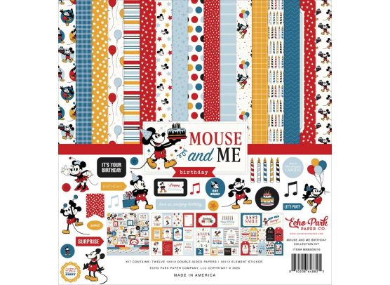 Echo Park Paper - Mouse and Me - Birthday 12x12 Collection Kit