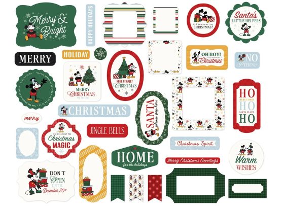 Echo Park Paper - Mouse and Me - Christmas Ephemera