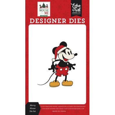 Echo Park Paper - Designer Dies - Mouse and Me - Christmas - Merry Mouse