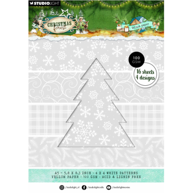 Studio Light - Vellum Paper Pad - Christmas Forest