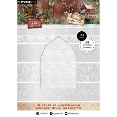 Studio Light - Vellum Paper Pad - Cottage Christmas