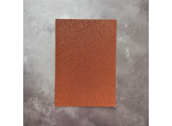 Paper Favourites - Glitter Cardstock A4 - 250 gsm - Dark Copper - 5 sheets