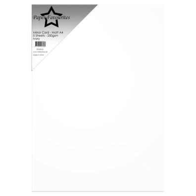 Paper Favourites - Mirror Card - Matt A4 - Ivory