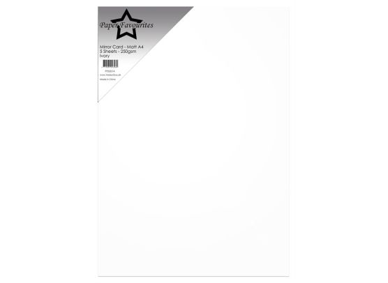 Paper Favourites - Mirror Card - Matt A4 - Ivory