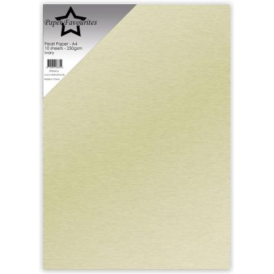 Paper Favourites - Pearl Paper A4 - 240 gsm - Ivory