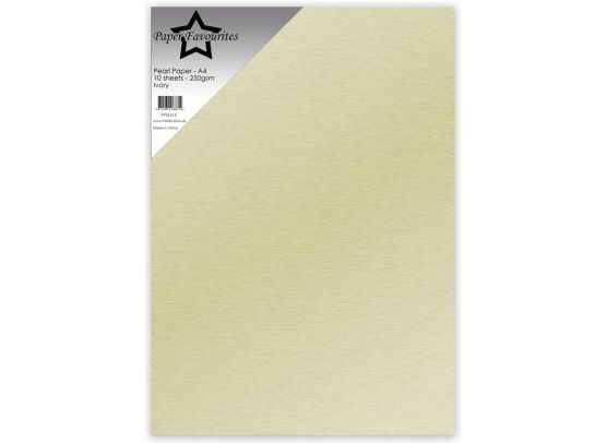 Paper Favourites - Pearl Paper A4 - 240 gsm - Ivory