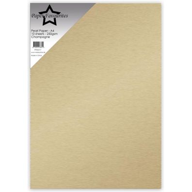 Paper Favourites - Pearl Paper A4 - 240 gsm - Champagne