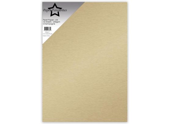 Paper Favourites - Pearl Paper A4 - 240 gsm - Champagne
