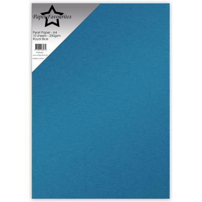 Paper Favourites - Pearl Paper A4 - 250 gsm - Royal Blue
