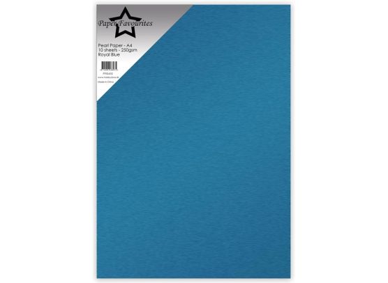 Paper Favourites - Pearl Paper A4 - 250 gsm - Royal Blue