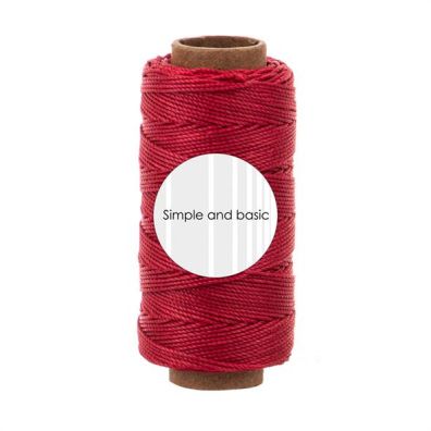 Simple and Basic - Polyester tråd - Calm red - 0,5mm x 50m