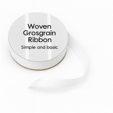 Simple and Basic - Grosgrain Ribbon - Ivory - 8 mm x 10m