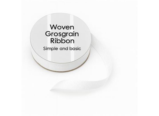 Simple and Basic - Grosgrain Ribbon - Ivory - 8 mm x 10m