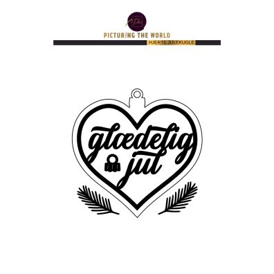 PTW Design Dies - HJerte glædelig jul