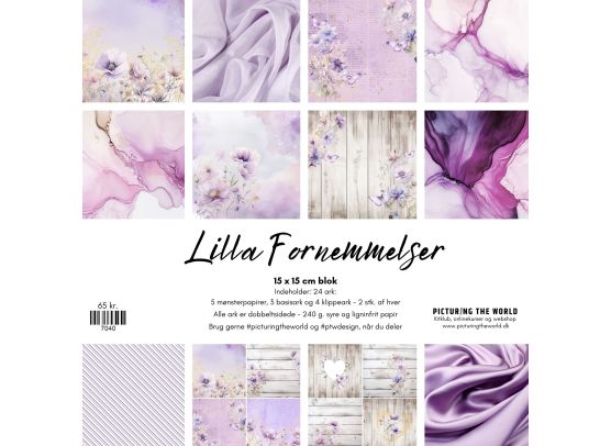 PTW Design Lilla fornemmelser 15 x 15 cm blok