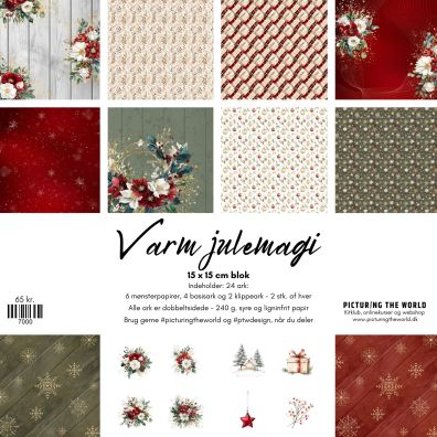 PTW Design Varm julemagi 15 x 15 cm blok