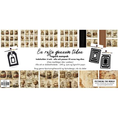 PTW Design Varm En rejse gennem tiden - 12x12 Papir Sampak