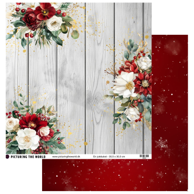PTW Design - Varm Julemagi - En julebuket 12x12 mønsterpapir