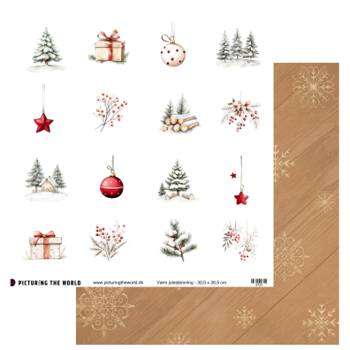 PTW Design - Varm Julemagi - Varm julestemning 12x12 Klippeark