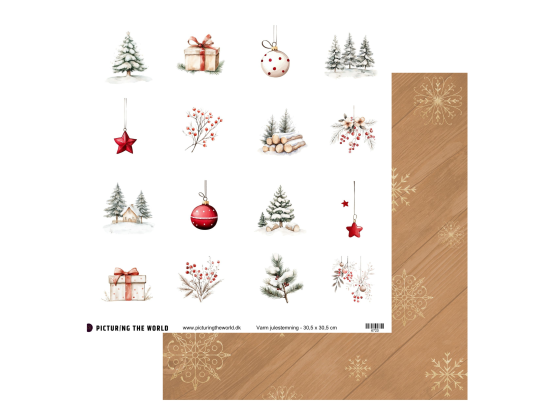 PTW Design - Varm Julemagi - Varm julestemning 12x12 Klippeark
