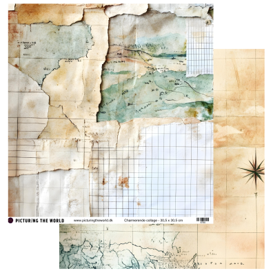 PTW Design - Mod nye horisonter - Charmerende collage 12x12 mønsterpapir