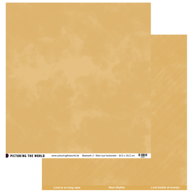 PTW Design - Mod nye horisonter - Basisark 3 - 12x12 mønsterpapir