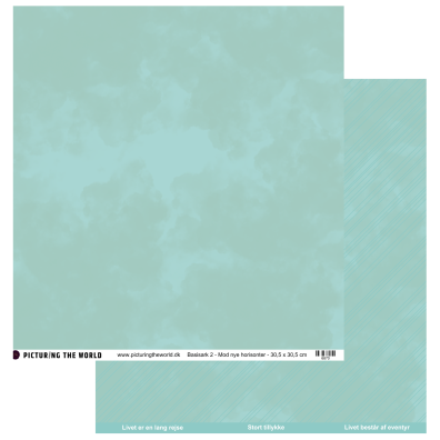 PTW Design - Mod nye horisonter - Basisark 2 - 12x12 mønsterpapir