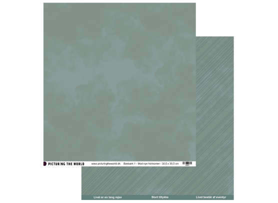 PTW Design - Mod nye horisonter - Basisark 1 - 12x12 mønsterpapir
