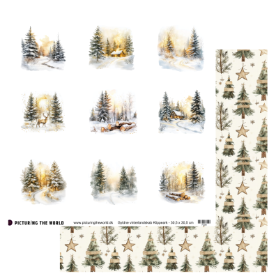 Add on November - PTW Design - Smukke Juleblomster Klippeark - 12x12 klippeark