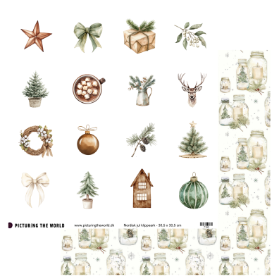 Add on November - PTW Design - Nordisk Jul Klippeark - 12x12 klippeark