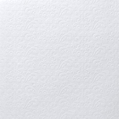 Damask Karton 12"x12" Hvidt fra American Crafts