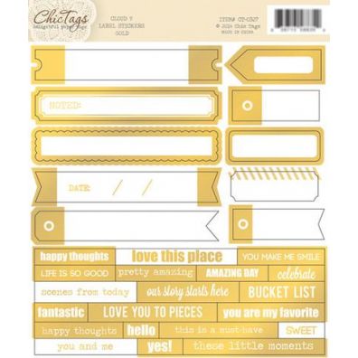 Cloud 9 Gold Label Stickers