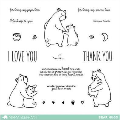 Mama Elephant Clear Stamps - Bear Hugs